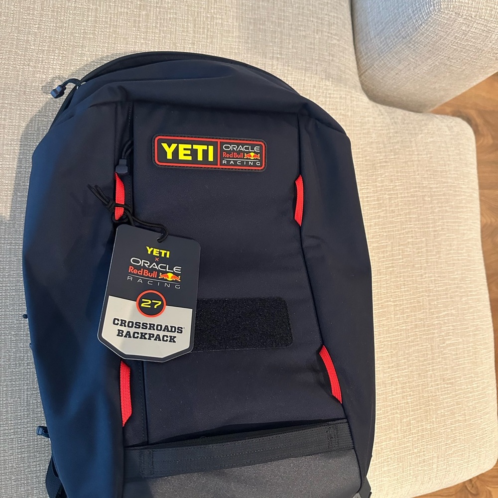 YETI Crossroads Backpack - Navy and Red Accents